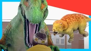 🦖 Oh no! Baby Triceratops Dino I Danger! 🦕 | Dinosaurs Adventures for Kids @DinoKids