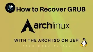 Восстановление Arch Linux: восстановление GRUB из образа Arch ISO в системе UEFI