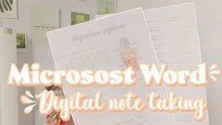 КАК СОЗДАТЬ ЦИФРОВЫЕ ЗАМЕТКИ В MICROSOFT WORD I Эстетическое создание цифровых заметок + бесплатн...