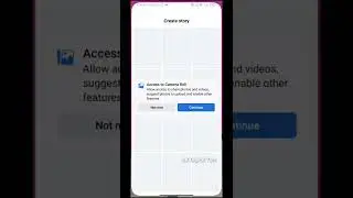 While adding story on Facebook, the photo in gallery is not visible #facebook_story #facebook