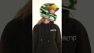 ZAMP RZ 42 YOUTH BLACK/GREEN - SNELL CMR APPROVED HELMET