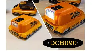 Ліхтарик фонарь Адаптер USB зарядного устройства DeWALT DCB090 повербанк зарядний пристрій A901