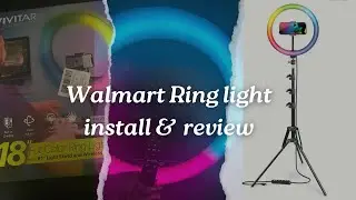 Walmart Ring Light Unboxing | Setup | Review |