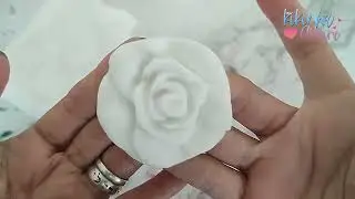 Passo a Passo, Rosa Aplique em Biscuit, Muitas Idéias Para Voce Fazer e Vender