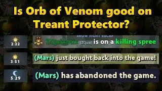 Treant Protector + Orb of Venom Tips | Dota 2 7.30d