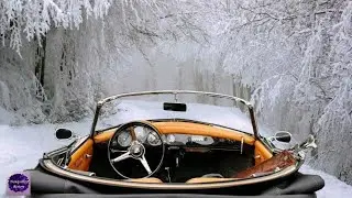 Relaxing Car🚗Journey (Winter Themed) for Anxiety Relief | Drive💤in Safety | Deep Sleep