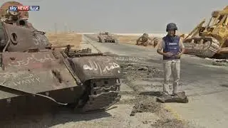 Sky News footage of War-Torn Aleppo with footage of a Destroyed T-62 Khanaser, S Aleppo 9/2/2013