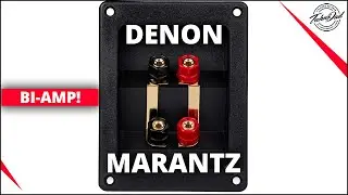 Как подключить динамики по схеме Bi-Amp к AV-ресиверу | Настройка Bi-Amp с помощью Denon или Mara...