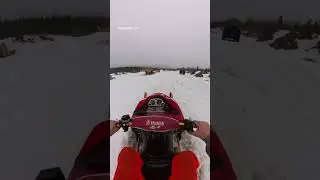 How Long Can a 30-Year-Old Snowmobile Survive Daily Jumps? (Day 1) #motorsport #racing #snow