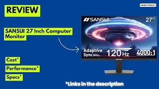SANSUI 27 Inch 120Hz Monitor Review 2026 | FHD 1080P, FreeSync, HDR, Frameless, Eye-Care, VESA