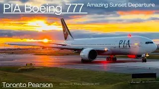 Amazing PIA Boeing 777 Departure From Toronto Pearson! #pakistan #pia #piatoronto #apbgz #yyz