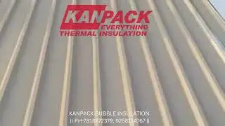 Direct Installation of Air Bubble Insulation Under Tin Shed Roof #airbubbleinsulation#tinshedcooling