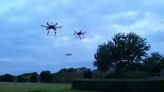Trio of Hexcopters