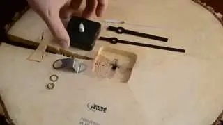 [007] Plasterclock - how to mount the clock mechanism