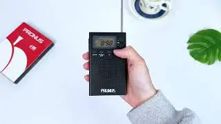 PRUNUS J-125 Pocket Radio AM FM, Digital Radio Battery Operated with Preset, Walkman Portable Radio