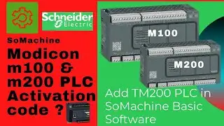 Schneider Modicon M100 & M200 activation code on So machine basic | Easy PLC