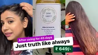 Divine harvest miracle hair oil review | Miracle hair oil #queensfeat #divine #hairoil