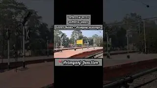 Azimganj Junction arrival onboard Katwa Azimganj passenger #train #shorts #easternrailways