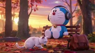 Evening Library Vibes 🍺  Doraemon Chillhop Music to Focus & Dream