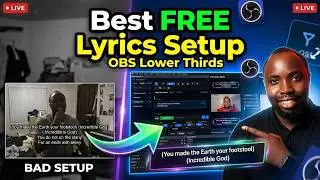 I Found the Best Free Way to Get & Display Lyrics In OBS (Lower Third Tutorial)