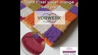 Tapis Pixel violet orange vert par Vorwerk