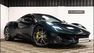 Lotus Emira 3.5 V6 2023 года выпуска, цвет темно-зеленый, пробег 9600 миль.