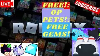 LIVE Pet Simulator X FREE PETS and GEMS!