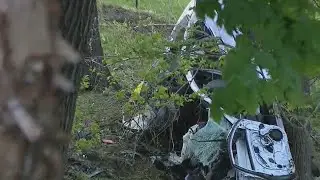 Police investigate car down embankment in Glen Ridge