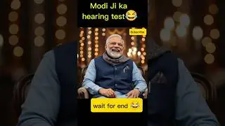 Modi Ji ka hearing test 😂 #viral #funny #shorts #shortsfeed #trending