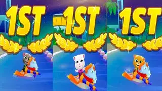 Talking Tom Jetski 2 - Tom Vs Angela Vs Ginger 🛥️🚤🐈 Gameplay