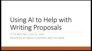 IC Topic Chat: Using AI to Help with Writing Proposals with Maria Ghazzaoui and Teri Marx