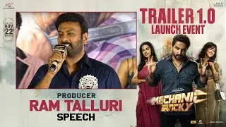 Producer Ram Talluri Speech At Mechanic Rocky Trailer Launch Event | YouWe Media