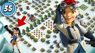 Boom Beach Cap. Everspark War Factory lvl 45 on level 35 account