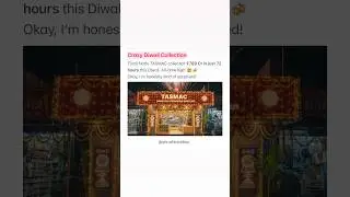 And here I though people were cutting back! 🙂 #diwali #tamil #tamilnews #tamilshorts #tamilnadu