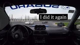 Wet track with semislicks | Impreza