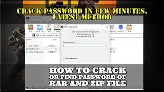 100% Works, RAR and Zip Password recovery || Easy to Crack or Remove ZIP and RAR File Password.