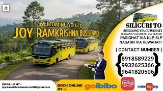 Joy Ramkrishna Bus Service || New AC Sleeper Premium Bus || Siliguri to Shillong via Guwahati ||