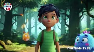 Purp and the Whispering Woods 🌳 | A Heart-Touching Cartoon Story for Kids | Mini Minds TV 01