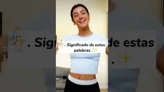 !! Significado de estas palabras &iexcl;&iexcl; #charlidamelio #aesthetic #tiktok #palabras #significado