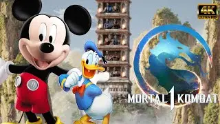 Mortal Kombat 1 - МИККИ МАУС И ДОНАЛЬД 🐭🦆 DLC МОД Классические башни 