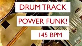 Drum Track Power Funk  Beat 145 BPM