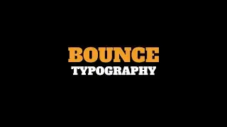 Bounce Typography Premiere Pro Templates