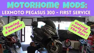 Модификации автодома: наш прицепной скутер Lexmoto Pegasus 300cc — первое обслуживание!