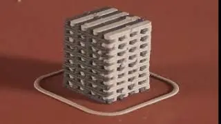 Dual Extrusion Clay Printing With 1mm Nozzle and 0.5mm Layer Height: Woven Pattern