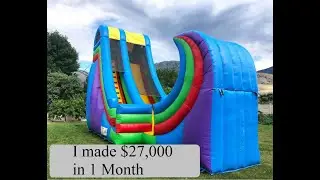 How much money can you make renting Bounce Houses and Waterslides?