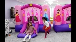 🌸Princess Bouncy Castle- Fun Activities for Kids!