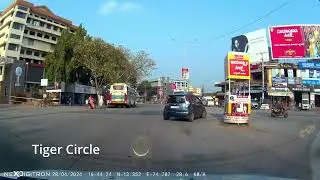 Udupi to Manipal route dashcam footage | NH169A | Syndicate Circle | Tiger Circle | Coin Circle