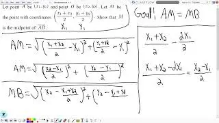 Developing the Midpoint Formula