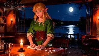 Dusky Inn • Medieval Music and River Breeze Ambience • Medieval Fantasy Riverside