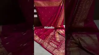 Luxurious CollectionBanarasi handloom dyebalmashrum silk fab saree #saree #shorts #trend